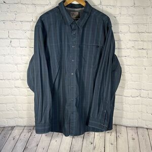 511 Tactical Echo Long Sleeve Shirt‎ Blue Black size 2XL  Style# 72494-577